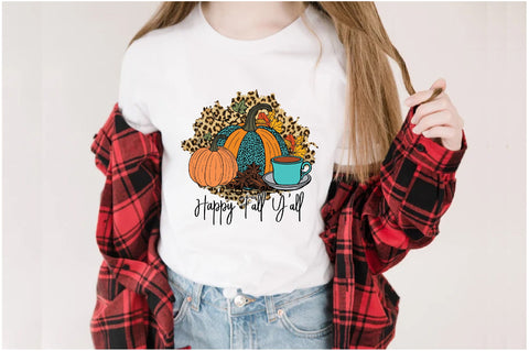 Happy Fall Y'all Leopard Sublimation Sublimation Jagonath Roy 