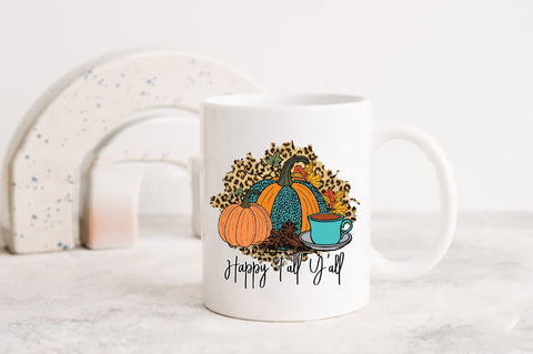 Happy Fall Y'all Leopard Sublimation Sublimation Jagonath Roy 