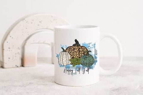 Happy Fall Y'all Pumpkin Sublimation Sublimation Jagonath Roy 