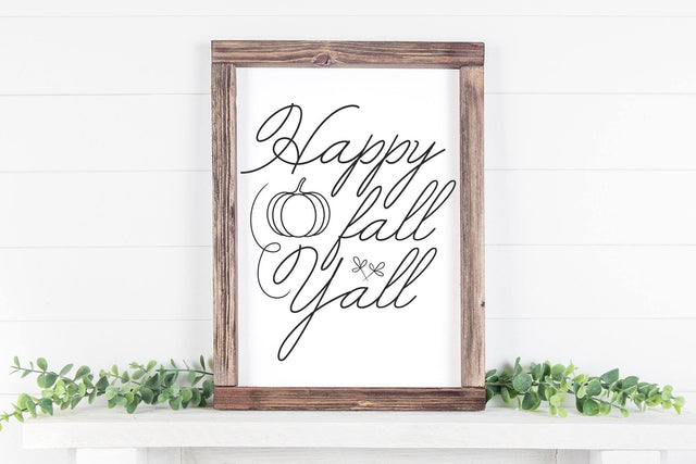 Happy Fall Y'all Sign SVG PNG SVG futivesvg 