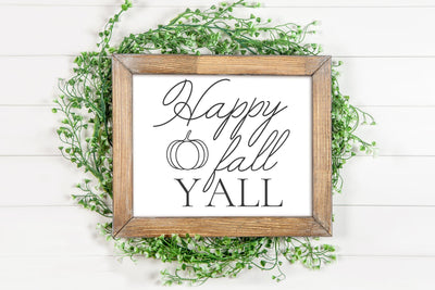 Happy Fall Y'all Sign SVG PNG SVG futivesvg 