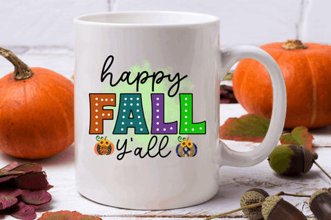 Happy fall y'all Sublimation PNG, Sublimation Fall Design Sublimation Regulrcrative 