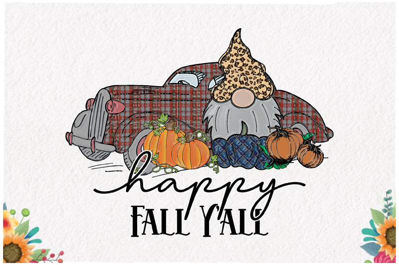 Happy Fall Y'all Sublimation Sublimation Jagonath Roy 
