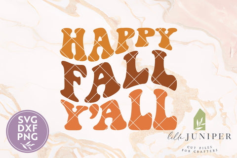 Happy Fall Y'all SVG, Autumn Shirt Designs SVG LilleJuniper 