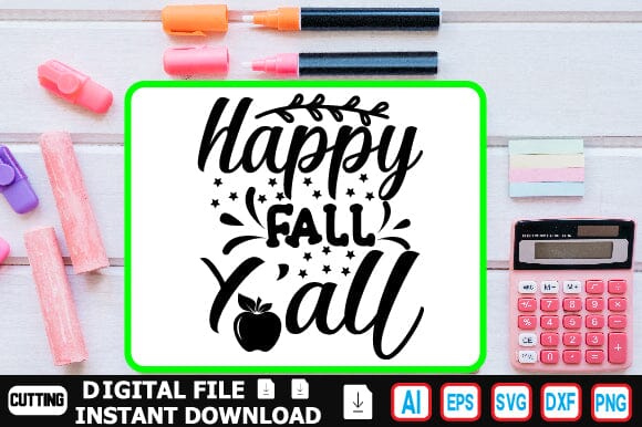 Happy Fall Y'all SVG Craftlabsvg24 