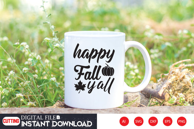Happy Fall Y'all SVG CraftlabSvg29 