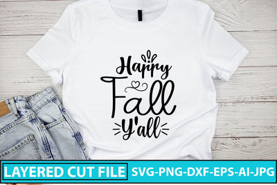 Happy Fall Y'all SVG Cut File SVG Syaman 