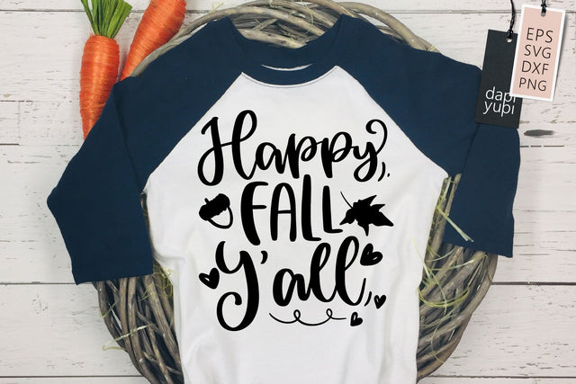 Happy Fall Y'All SVG dapiyupi store 