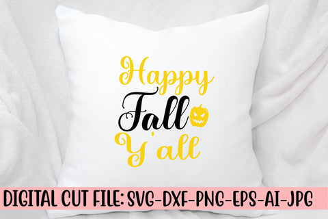 Happy Fall Y'all SVG Design SVG Syaman 