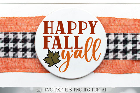 Happy Fall Y'all SVG Diva Watts Designs 