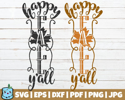 Happy Fall Y'all SVG MintyMarshmallows 