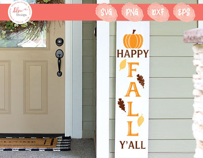 Happy Fall Y'All - SVG, PNG, DXF, EPS SVG Elsie Loves Design 