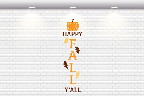 Happy Fall Y'All - SVG, PNG, DXF, EPS SVG Elsie Loves Design 