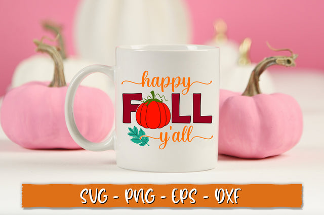 Happy fall yall SVG, Retro Fall SVG Shetara Begum 