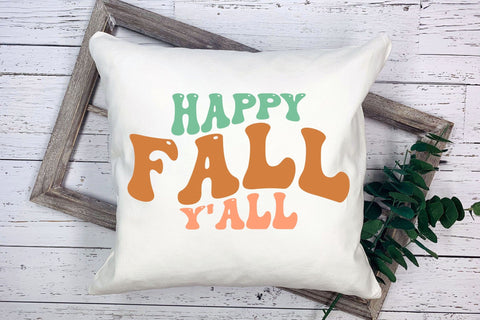 Happy Fall Y'all SVG - Retro Fall SVG SVG CraftLabSVG 