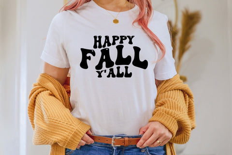 Happy Fall Y'all SVG - Retro Fall SVG SVG CraftLabSVG 