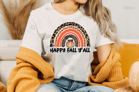Happy Fall Y'All SVG Sublimation Regulrcrative 