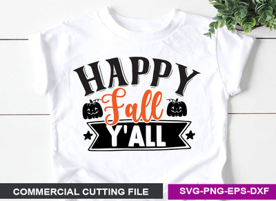 Happy Fall Y'all SVG SVG CraftingStudio 