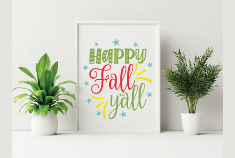 Happy Fall Y'all SVG SVG Creativeart88 