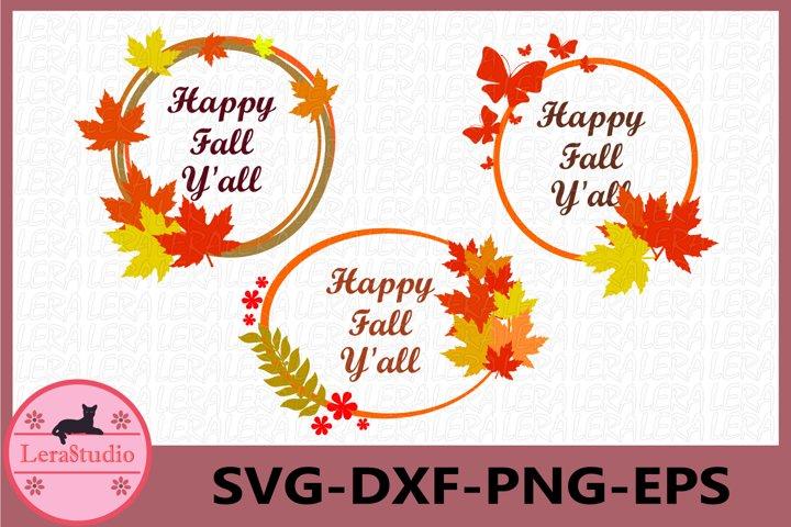 Happy Fall y'all Svg SVG Lerastudio 