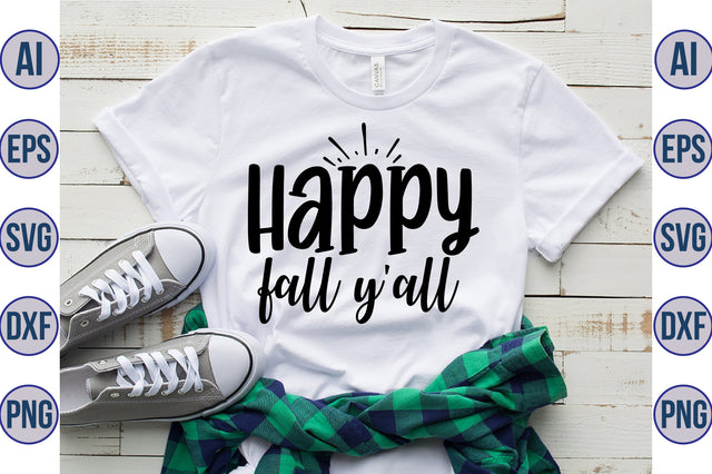 Happy fall y'all svg SVG orpitasn 