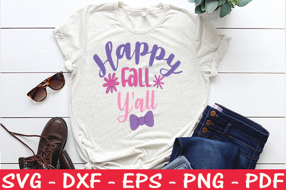 Happy Fall Y'all SVG SVG thesvgfactory 