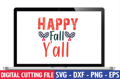 Happy Fall Y'all SVG SVG thesvgfactory 