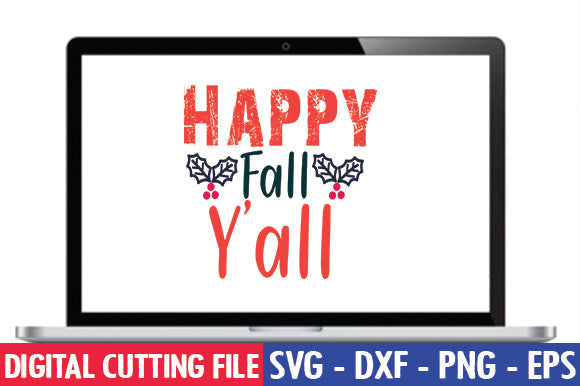 Happy Fall Y'all SVG SVG thesvgfactory 