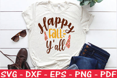 Happy Fall Y'all SVG SVG thesvgfactory 