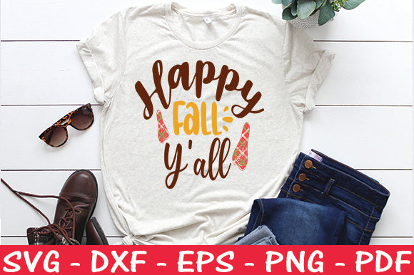 Happy Fall Y'all SVG SVG thesvgfactory 
