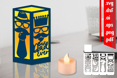 Happy Father Day Lantern 3D Paper zafrans studio 