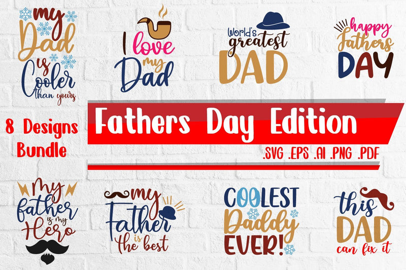 Happy Fathers day Bundle svg SVG zafrans studio 