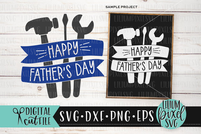 Happy Fathers Day Handyman Tool Set - Fathers Day SVG SVG Lilium Pixel SVG 