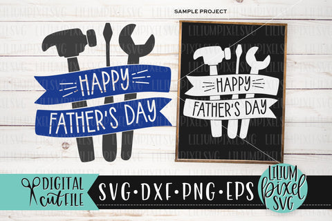 Happy Fathers Day Handyman Tool Set - Fathers Day SVG SVG Lilium Pixel SVG 