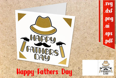Happy Fathers Day Insert card 3D Paper zafrans studio 