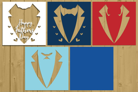 Happy Fathers Day Layered Papercut 7 Svg Eps Ai Png Pdf 3D Paper zafrans studio 