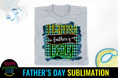 Happy Father's Day Sublimation- Father's Day Sublimation PNG Sublimation Happy Printables Club 