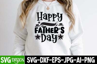 Happy Father's Day SVG Cut File, Best Dad Ever SVG Cut File, Father's Day T-Shirt Design, Father's Day Sublimation Design, Dad Sublimation Design, Dad SVG Quotes SVG BlackCatsMedia 