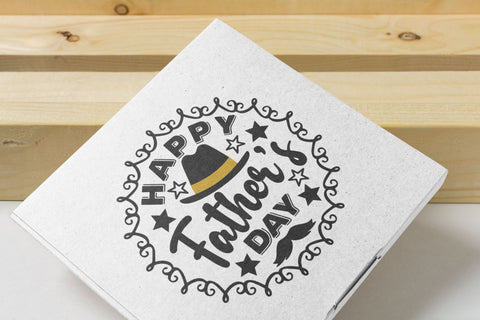 Happy Father's Day SVG, Fathers Day Svg, Dad Quote Svg, Hat Svg Silhouette, Mustache Clipart, Cut File For Cricut, Digital Download SVG TonisArtStudio 