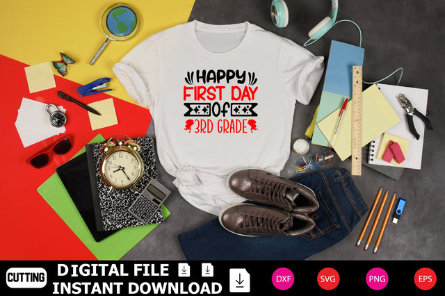 Happy First Day Of 3rd Grade SVG Shahin alam 