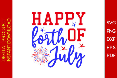 Happy Fourth Of July 4th Of July SVG PNG PDF Cut File SVG Creativedesigntee 