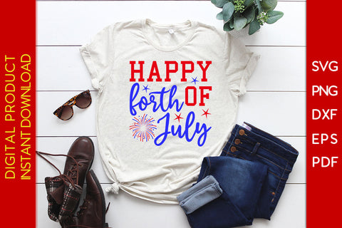 Happy Fourth Of July 4th Of July SVG PNG PDF Cut File SVG Creativedesigntee 