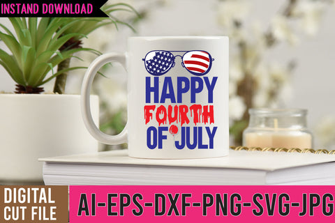 Happy Fourth Of July SVG Cut File SVG BlackCatsMedia 