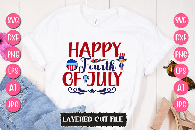 Happy Fourth Of July SVG Cut File SVG Newmockups 