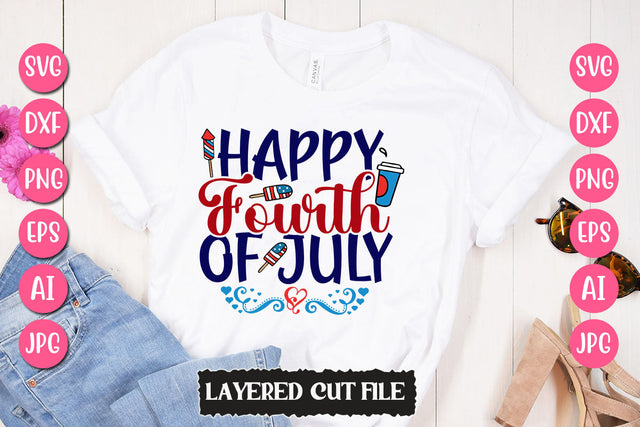 Happy Fourth Of July SVG Cut File SVG Newmockups 