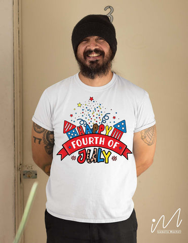 Happy fourth of July svg, Independence day svg SVG Isabella Machell 