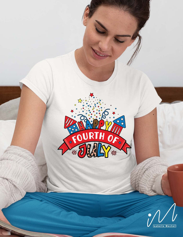 Happy fourth of July svg, Independence day svg SVG Isabella Machell 