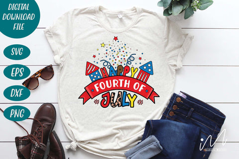 Happy fourth of July svg, Independence day svg SVG Isabella Machell 