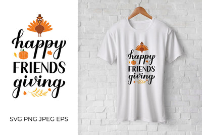 Happy Friendsgiving SVG. Funny Thanksgiving quote. Friends giving SVG LaBelezoka 