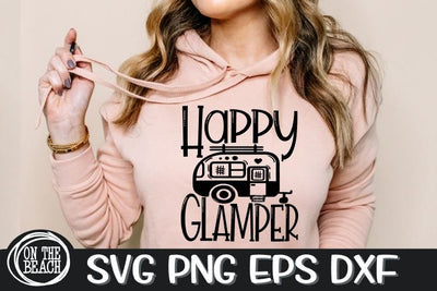 Happy Glamper SVG - Camper SVG - SVG PNG EPS DXF SVG On the Beach Boutique 